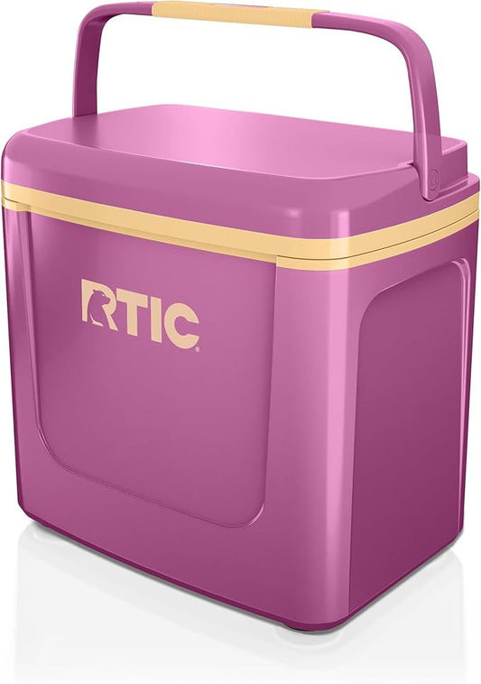 RTIC 8 QT Road Trip Personal Cooler, Small, Compact, Insulated, Portable Ice Chest Box for Food, Drink, Beverage, Beach, Camping, Picnic, Fishing, Boat, 12-Can Capacity