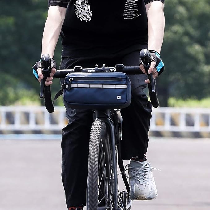 Rhinowalk Bike Bag Waterproof Bike Handlebar Bag,Bike Basket Bicycle Front Bag Shoulder Bag Waist Bag for Sport Bicycle Professional Cycling Accessories