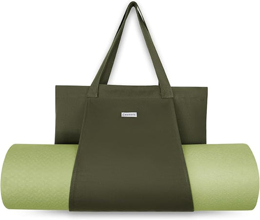 Yoga Bags for Women with Yoga Mats Bags Carrier Carryall Canvas Tote for Pilates Shoulder for Travel Office Beach Workout