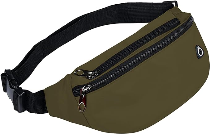 Fanny Pack for Men Women, Waterproof Sports Waist Bag Pack, Belt Bag for Travel Hiking Running
