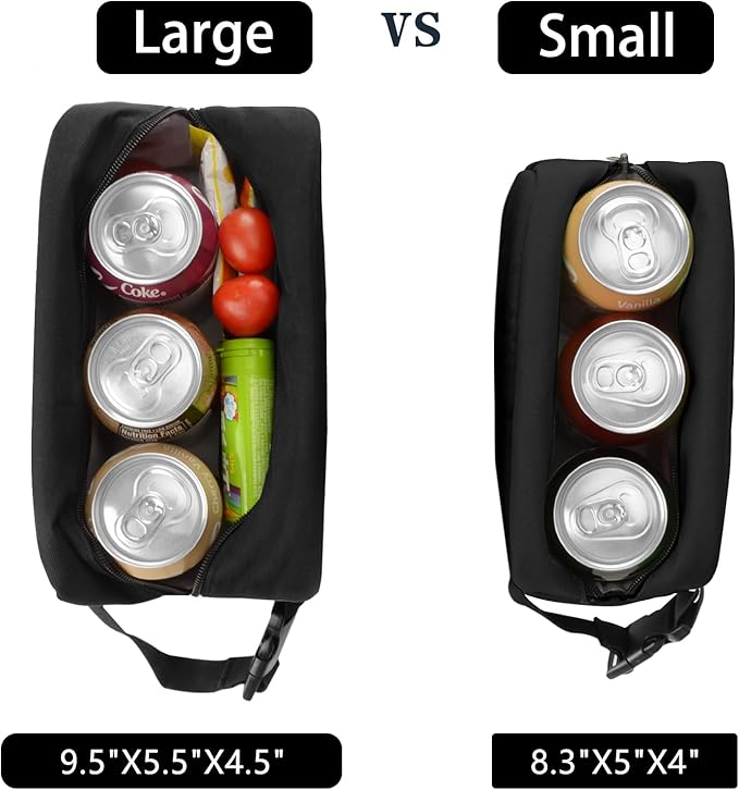 Cerbonny Cooler Bag Freezable Lunch Bag for Work School Travel,Leak-proof Small Lunch Bag,Small Insulated Bag For Kids 3+/Adults,Freezer Lunch Bags,Freezable Snack Bag,Pink