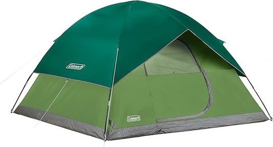 Coleman Sundome Camping Tent with Rainfly, 2/3/4/6 Person Tent Sets Up in 10 Mins, Weatherproof Shelter for Camping, Festivals, Backyard, Sleepovers, & More