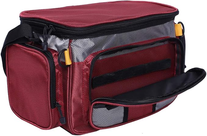 Kylebooker Fishing Tackle Bags Soft Side Fishing Tackle Box Storage Bag for Saltwater or Freshwater