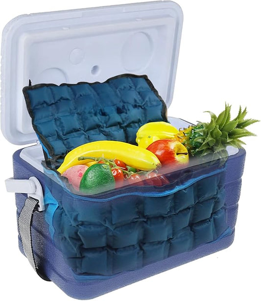 Reusable Ice Pack for Lunch Box and Cooler Bag, Reusable and Long-Lasting Cold Packs Flexible Slim Ice Packs, Freezer Packs for Shipping Food, Cooling Packs for Mailing, Lightweight & Space Saving