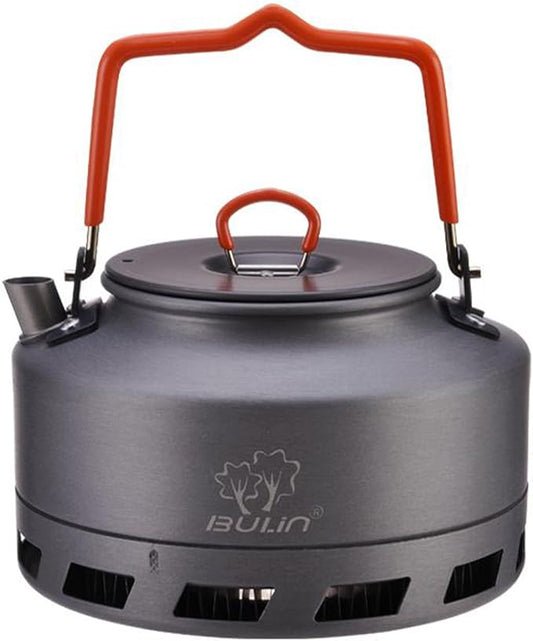 Tentock Portable Hard Aluminum Camping Kettle Camping Tea Pots Campfire Kettle for Boiling Water for Backpacking Outdoor Activities