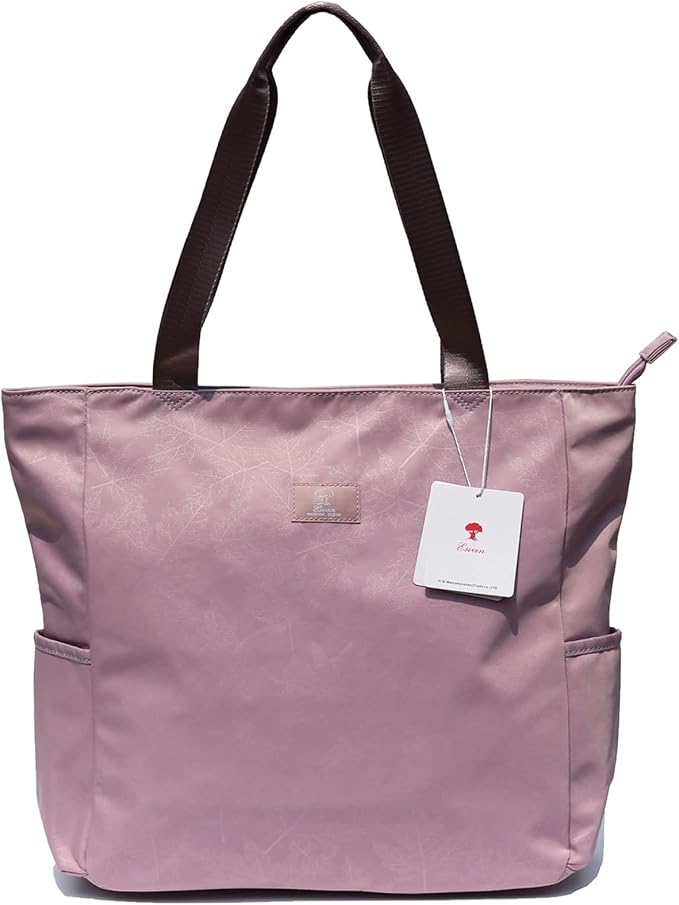 ESVAN Original Floral Water Resistant Large Tote Bag Shoulder Bag for Gym Beach Travel Daily Bags Upgraded