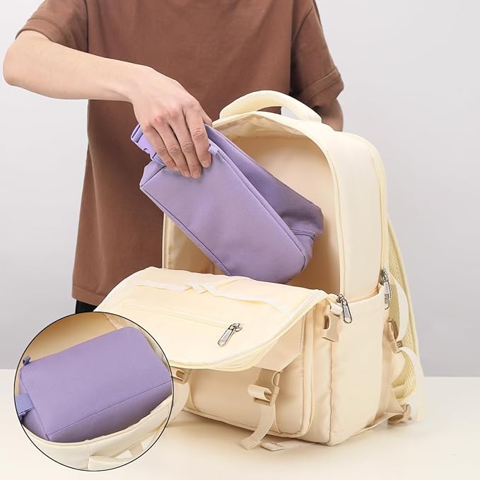 Snack Bags Mini Cooler lunch Bag Freezer Insulated Lunch Box Pouch with Buckle for Adults Work Travel,Purple