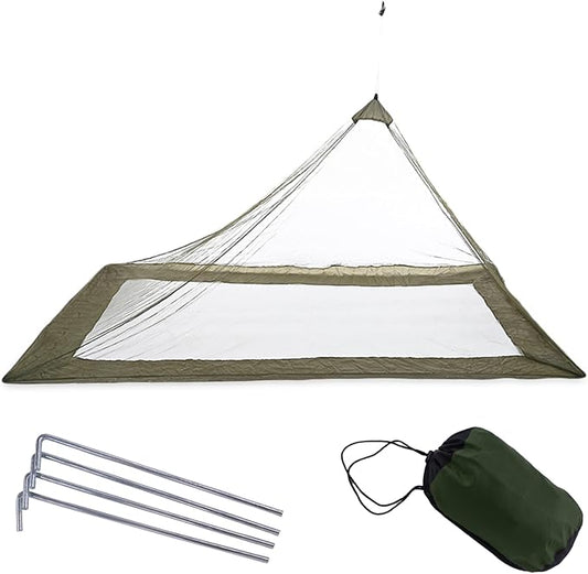 Mosquito Net Tent,7.2x3.9x3.28 FT Outdoor Mosquito Net for Camping and Hiking with Tent pegs,Bug Net,Bed Net,Mosquito Tent,Bed Tent,Bug Netting for Bed without Sleeping Mat(Green)