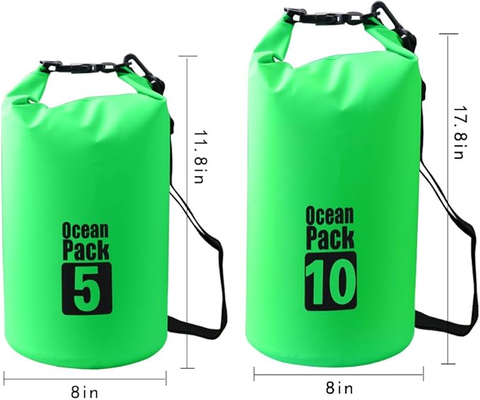 Dry Sack/Floating Waterproof Bag 2L/5L/10L/20L/30L for Boating, Kayaking, Hiking, Snowboarding, Camping, Rafting, Fishing and Backpacking