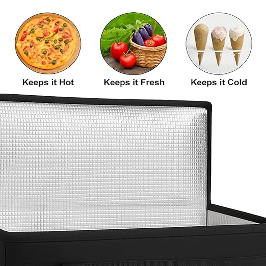 Musbus Insulated Travel Cooler Bag - Keeps Food Warm/Cold, Perfect for Airplane, Doordash & Catering Delivery