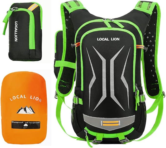 LOCALLION Cycling Backpack Biking Daypack for Outdoor Sports Running Breathable Hydration Pack Men Women 18L