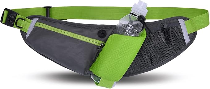 Clakllie Hiking Waist Pack Hydration Belts for Women Men Hands-free Daily Waist Bags Ultra Slim Running Belt Fanny Pack