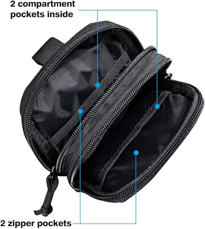 EXCELLENT ELITE SPANKER Tactical Molle EDC Pouch Nylon Belt Waist Bag Camping Hiking Organizer with Cellphone Holster for iPhone 12Pro 12 11ProMax XsMax XR XS X 8Plus 8 7 6 Samsung Galaxy Note 9 S9