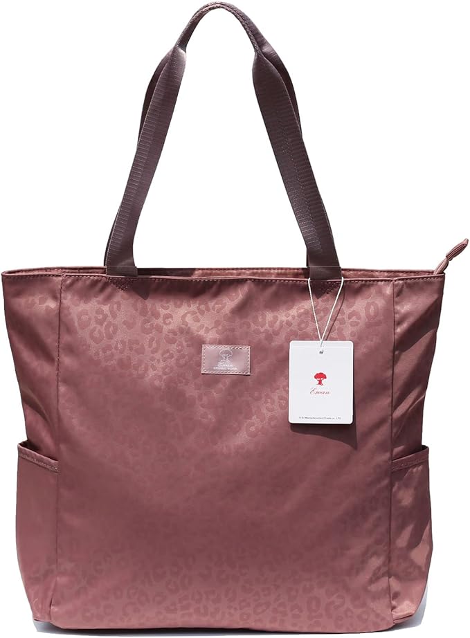 ESVAN Original Floral Water Resistant Large Tote Bag Shoulder Bag for Gym Beach Travel Daily Bags Upgraded