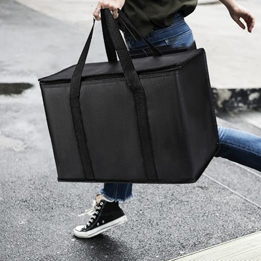 Musbus Insulated Travel Cooler Bag - Keeps Food Warm/Cold, Perfect for Airplane, Doordash & Catering Delivery