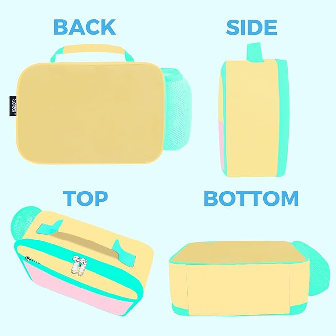 RLGPBON Kids Lunch Bag,Insulated Lunch Box for Girls Boys,Lunch Bag Toddler Teen,School Daycare Cute Travel bags