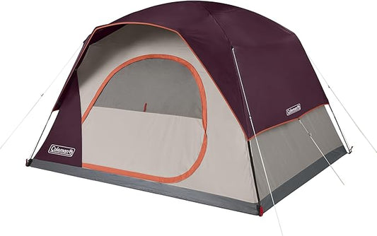 Coleman Skydome Tent with 5 Minute Setup, 2/4/6/8 Person Weatherproof Tent with Rainfly & Carry Bag, 20% More Headroom Than Traditional Canopies