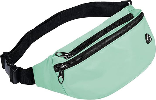 Fanny Pack for Men Women, Waterproof Sports Waist Bag Pack, Belt Bag for Travel Hiking Running