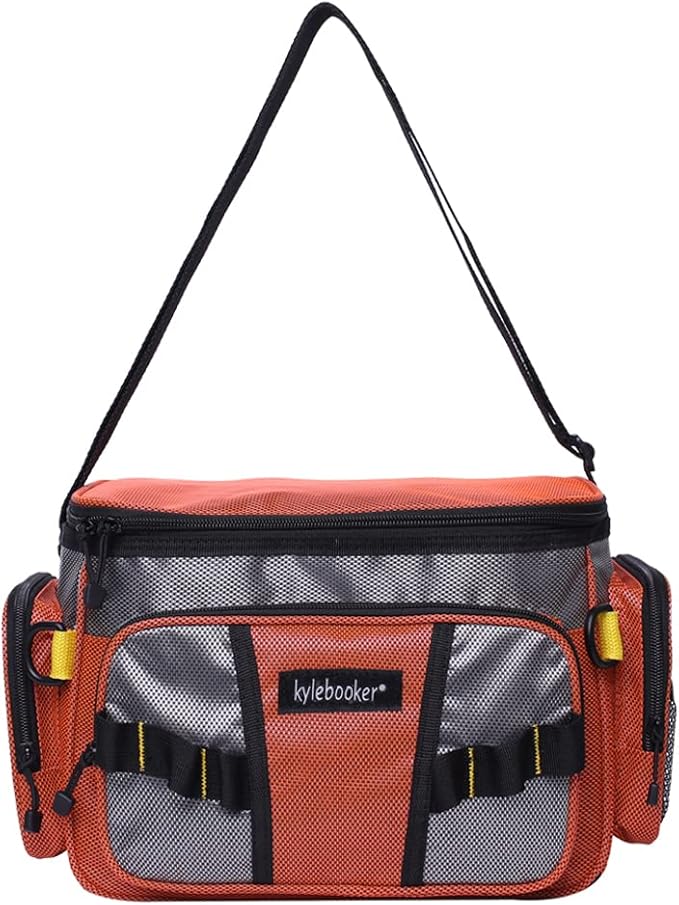Kylebooker Fishing Tackle Bags Soft Side Fishing Tackle Box Storage Bag for Saltwater or Freshwater