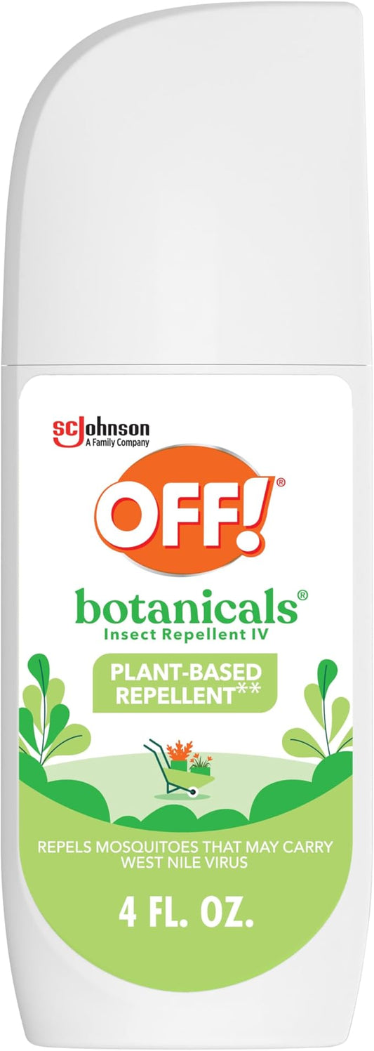 OFF! Botanicals Insect Repellent, Plant-Based Bug Spray & Mosquito Repellent, 4 Oz
