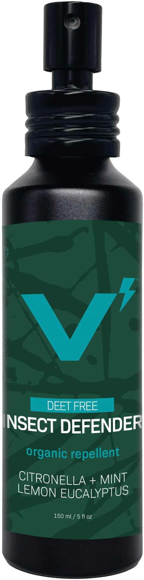 Volt Insect Defender – DEET-Free Plant-Based Outdoor Spray, Aluminum Bottle, Family-Friendly, Natural Essential Oils, 5 Oz (150ml)