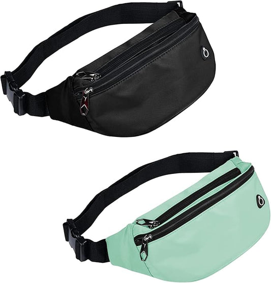 Fanny Pack for Men Women, Waterproof Sports Waist Bag Pack, Belt Bag for Travel Hiking Running