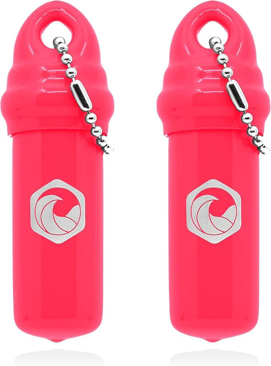 Floating Keychain (2 pack) with Waterproof Safety Container Boat Key Float - Pontoon, Fishing Accessories key holder