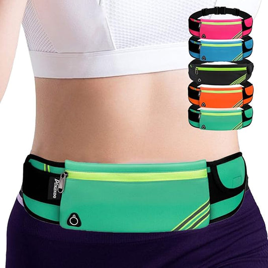 Fanny Pack Waist Pack,Running Belt for Phone,Cool Gifts Presents ideas for Runners Mom Christmas,Travel Money Belt Cell Phone Holder for Dog Walking, Fitness, Exercise, Hiking Lake Blue