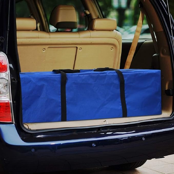 Sports Duffle Bag - Extra Large Travel Duffel Luggage Bag with Upgrade Zipper, Sturdy & Water Resistant, Black (Blue 45inch)