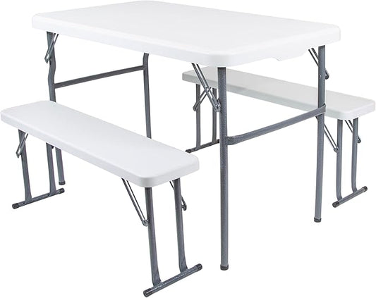 Stansport 616-100 Heavy-Duty Camp Table with Benches
