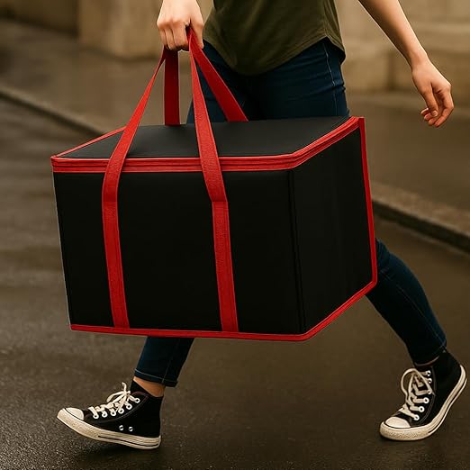 musbus 2 Pack XL-Large Insulated Grocery Shopping Bags, Green, Reusable Bag,Thermal Zipper,Collapsible,Tote,Cooler,Food Transport hot and Cold,for instacart,Camping