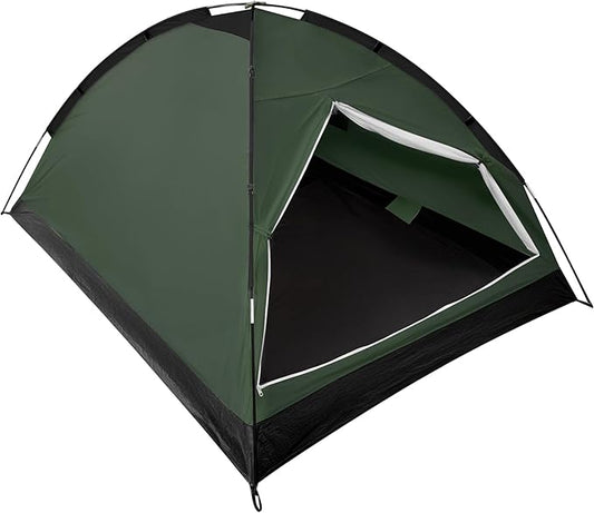 2-Person Camping Dome Tent, Lightweight Waterproof Backpacking Tent with Weather-Resistant Rainfly & Carry Bag, Compact Outdoor Shelter for Hiking, Fishing, Beach Tents for Camping