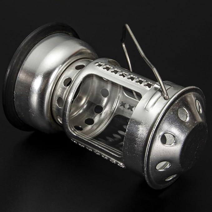 Hiking Candle Lamp Night Fishing Hangings Outdoor Camping Aluminum Alloys Candle Lamp for Outdoor Camping Angling, Gold