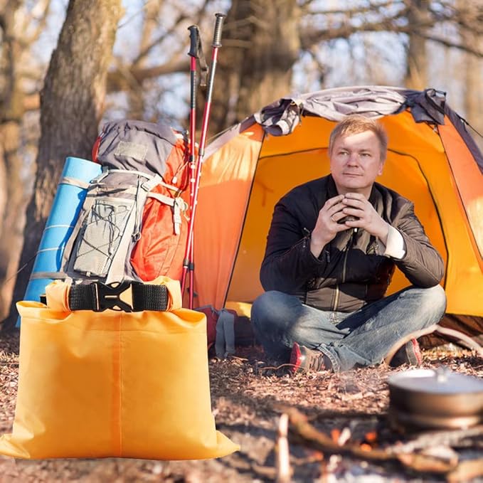 Pimoys 5 Pack Waterproof Dry Sacks, Lightweight Outdoor Dry Bags Ultimate Dry Bags for Kayaking Rafting Boating Camping (1.5L, 2.5L, 3.5L, 4.5L, 6L)