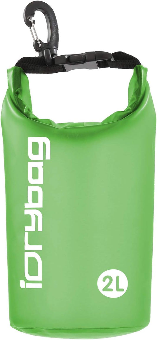 IDRYBAG Clear Dry Bag Waterproof 2L/5L/10L/15L/20L, Small Dry Sack Waterproof Bag for Kayaking