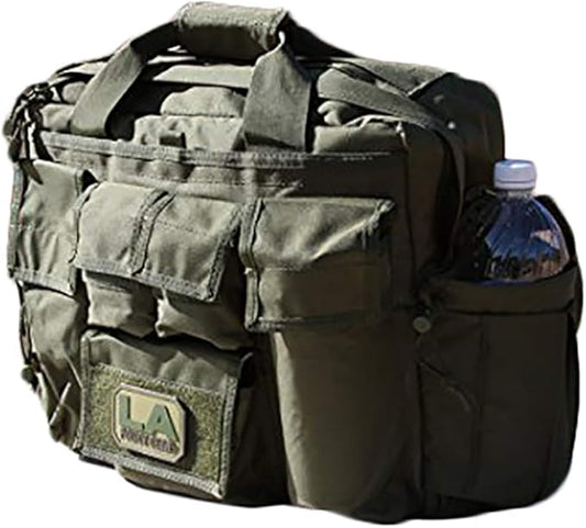 LAPG Camping Gear Jumbo Bail Out Bag, Survival Gear Range Bag, Multiple Pockets, Multi-functional Hiking Gear Bug Out Bag, OD Green