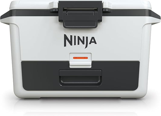 Ninja FB151WH FrostVault 50qt Hard Cooler with Dry Zone, Integrated Fridge-Temp Dry Storage Drawer, Premium Heavy-Duty Insulated Cooler, Keeps Ice for Days, Cloud White