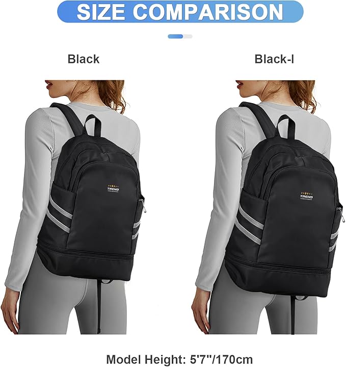 Coofay Gym Backpack for Women - Waterproof, Lightweight, Sports Travel Gym Bag with Shoe Compartment