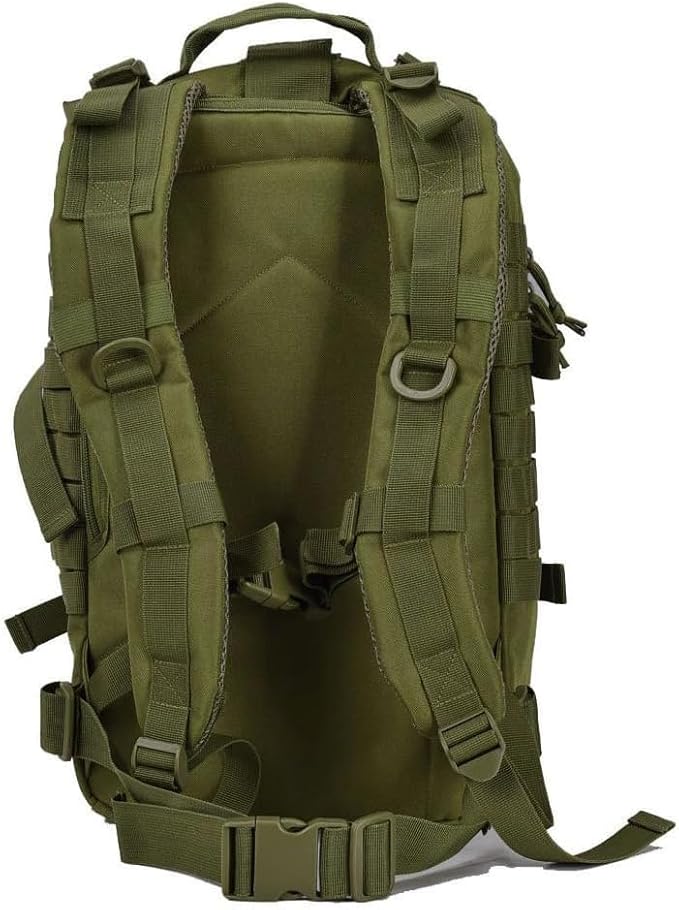 REEBOW GEAR Military Tactical Backpack Small Molle Assault Pack Army Bug Bag Backpacks Rucksack Daypack (Army Green)