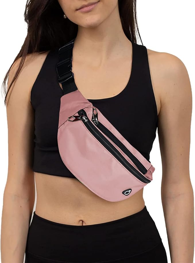 Fanny Pack for Men Women, Waterproof Sports Waist Bag Pack, Belt Bag for Travel Hiking Running