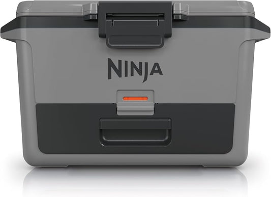 Ninja FB151GY FrostVault 50qt Hard Cooler with Dry Zone, Integrated Fridge-Temp Dry Storage Drawer, Premium Heavy-Duty Insulated Cooler, Keeps Ice for Days, Slate Gray