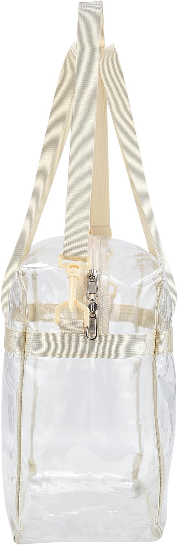 USPECLARE Clear Tote Stadium Approved, Security Travel & Gym Clear Bag for Work Sports Games Concerts