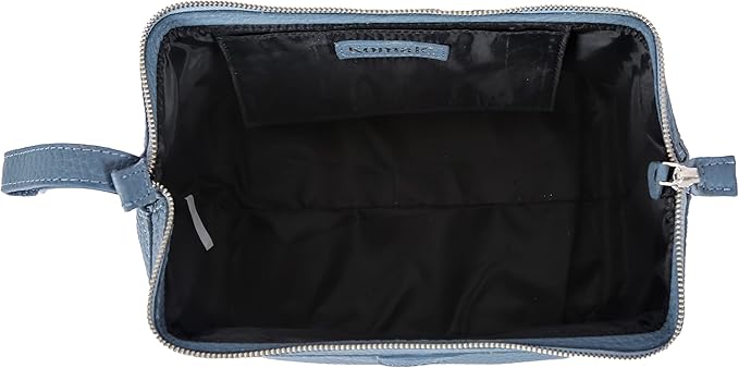 KomalC Premium Buffalo Leather Unisex Toiletry Bag Travel Dopp Kit