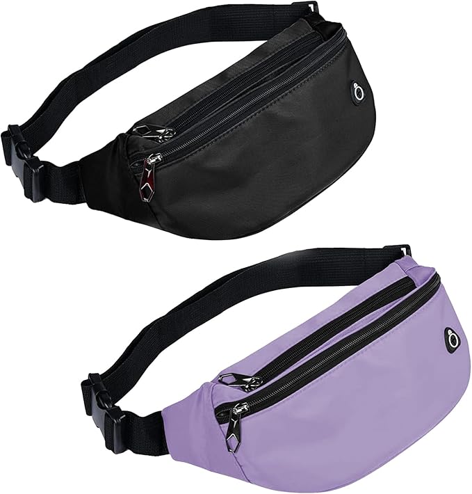 Fanny Pack for Men Women, Waterproof Sports Waist Bag Pack, Belt Bag for Travel Hiking Running