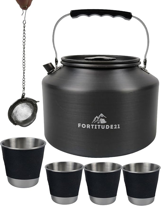Tea Kettle for Stovetop, 2.2L Teapot for Boiling Water, Camping Kettle for Stove Top, Coffee and Water Kettle for Stovetop Use, Camp Kettle for Tea Brewing