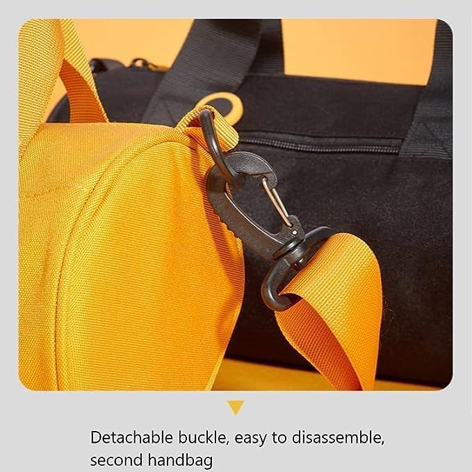 Gym Bag for Women, Waterproof Travel Bag with Wet Clothes Compartments and Adjustable Strap, Small Duffel Bag for Sports, Gyms and Weekend Getaway