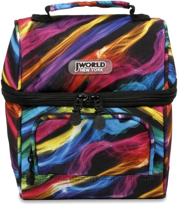 J World Corey Kids Lunch Bag. Insulated Lunch-Box for Boys Girls, Quantum