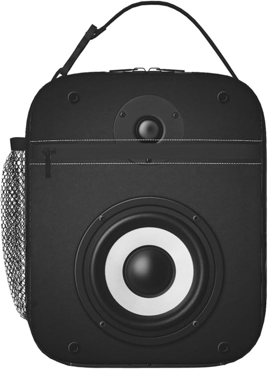 Music Lunch Bag Insulated Reusable Lunch Box Thermal Cooler Tote For Men Women Work Travel Picnic Hiking