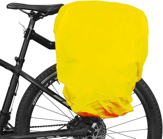Bicycle Rear Rack Bag BIke Trunk Bag Rain Cover-Green