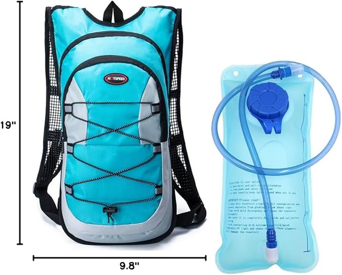 Monvecle Hydration Pack Water Rucksack Backpack Bladder Bag Cycling Bicycle Bike/Hiking Climbing Pouch + 2L Hydration Bladder